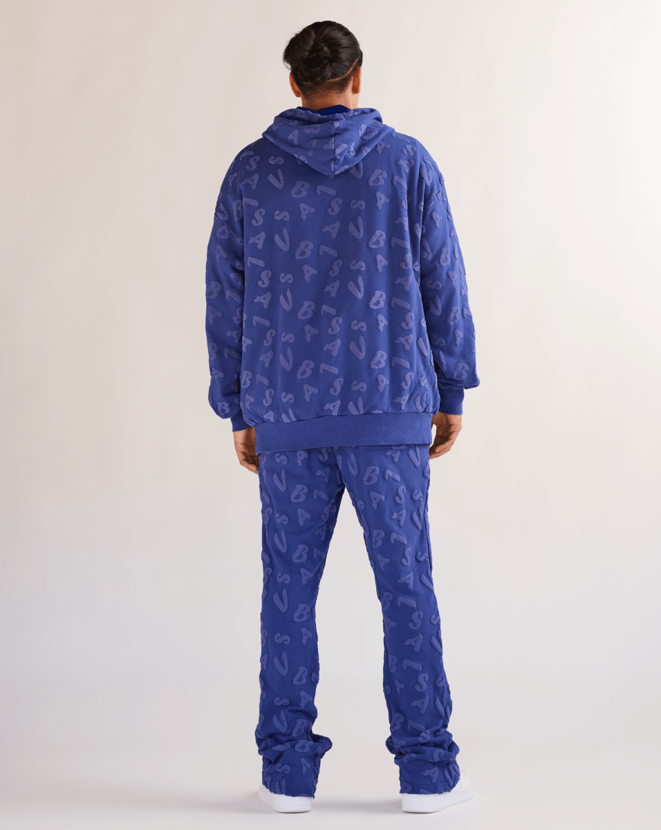 "PULSE" FLEECE SET VINTAGE SAPPHIRE BLUE