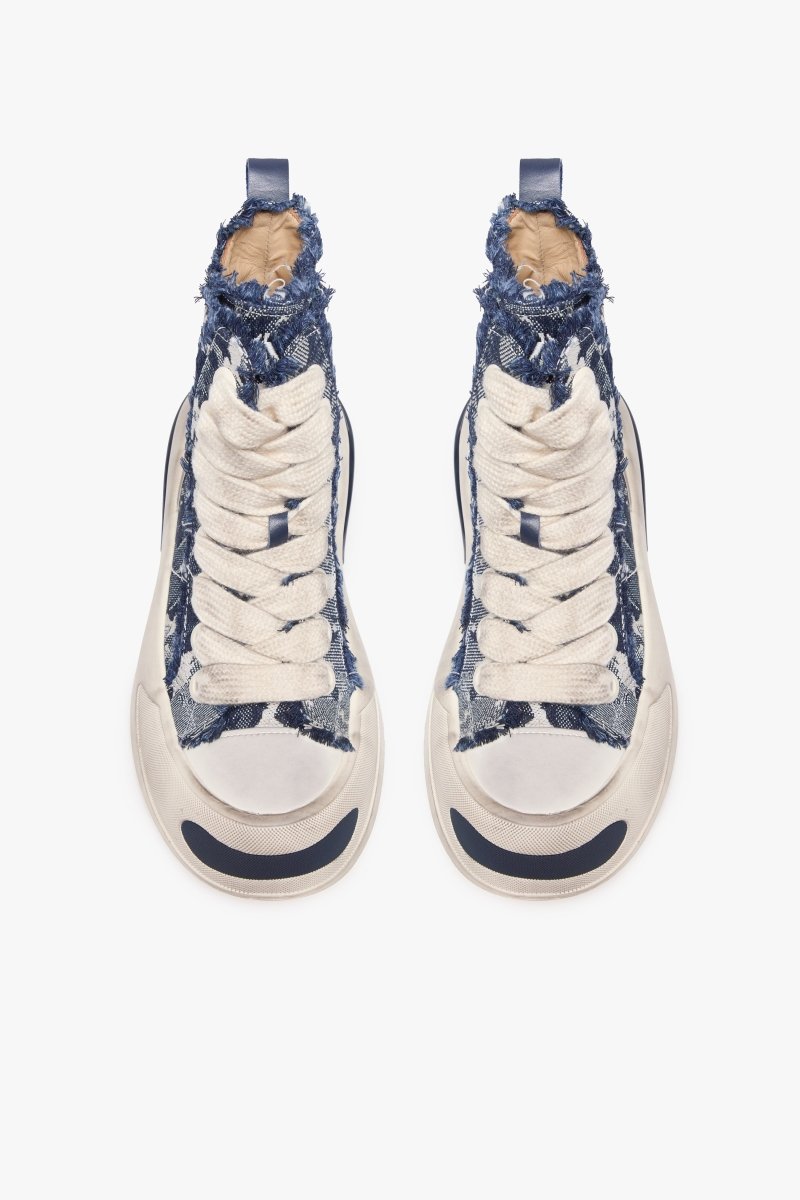 "PURPOSE" HIGH TOPS INDIGO