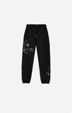 Night Python Embroidered Sweatpants