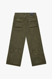 "RAM"  BAGGY DENIM JEAN SAGE GREEN