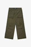"RAM"  BAGGY DENIM JEAN SAGE GREEN