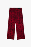 "RANGER" BAGGY DENIM JEAN VINTAGE RED DYEING
