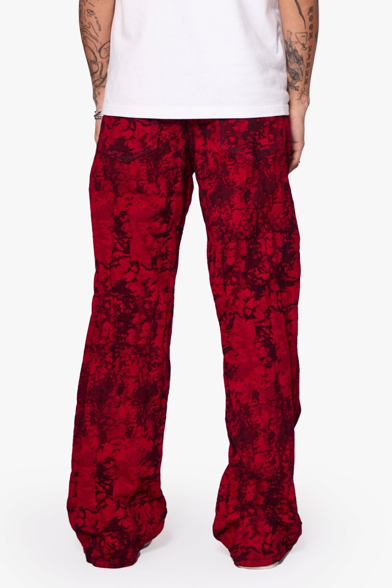 "RANGER" BAGGY DENIM JEAN VINTAGE RED DYEING