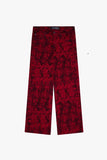 "RANGER" BAGGY DENIM JEAN VINTAGE RED DYEING