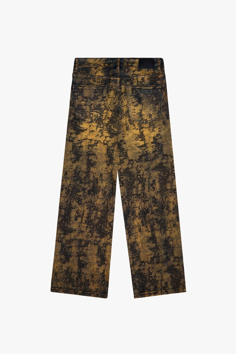 "RANGER" BAGGY DENIM JEAN VINTAGE YELLOW DYEING