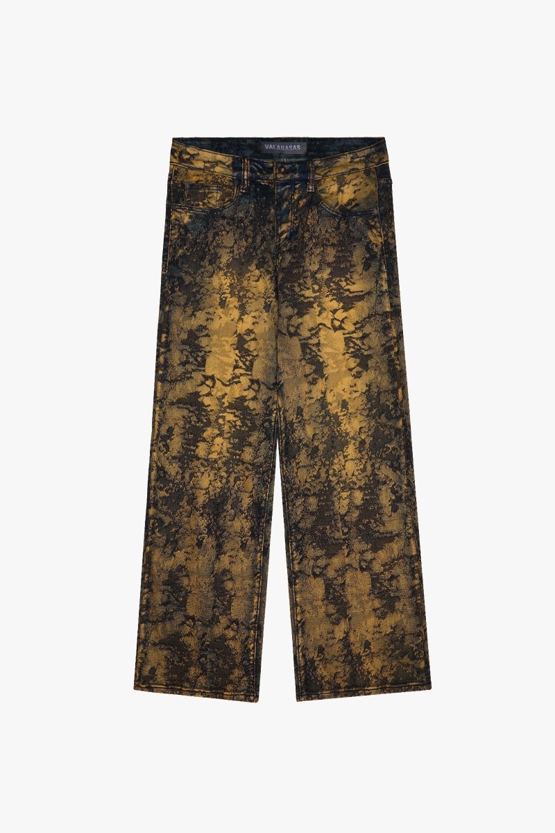 "RANGER" BAGGY DENIM JEAN VINTAGE YELLOW DYEING