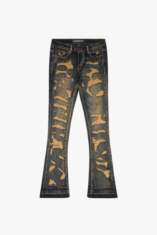 "REGIONS" STACKED FLARE DIRTY VINTAGE WASH