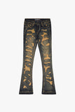 "REGIONS" STACKED FLARE DIRTY VINTAGE WASH