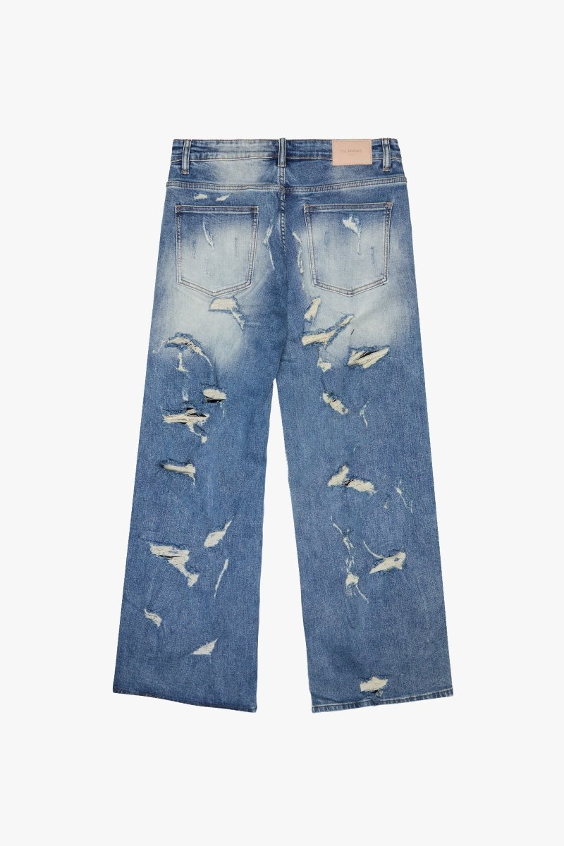 "RIFT" BAGGY DENIM JEAN BLUE WASH