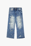 "RIFT" BAGGY DENIM JEAN BLUE WASH