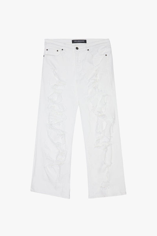 "RIFT" BAGGY DENIM JEAN WHITE