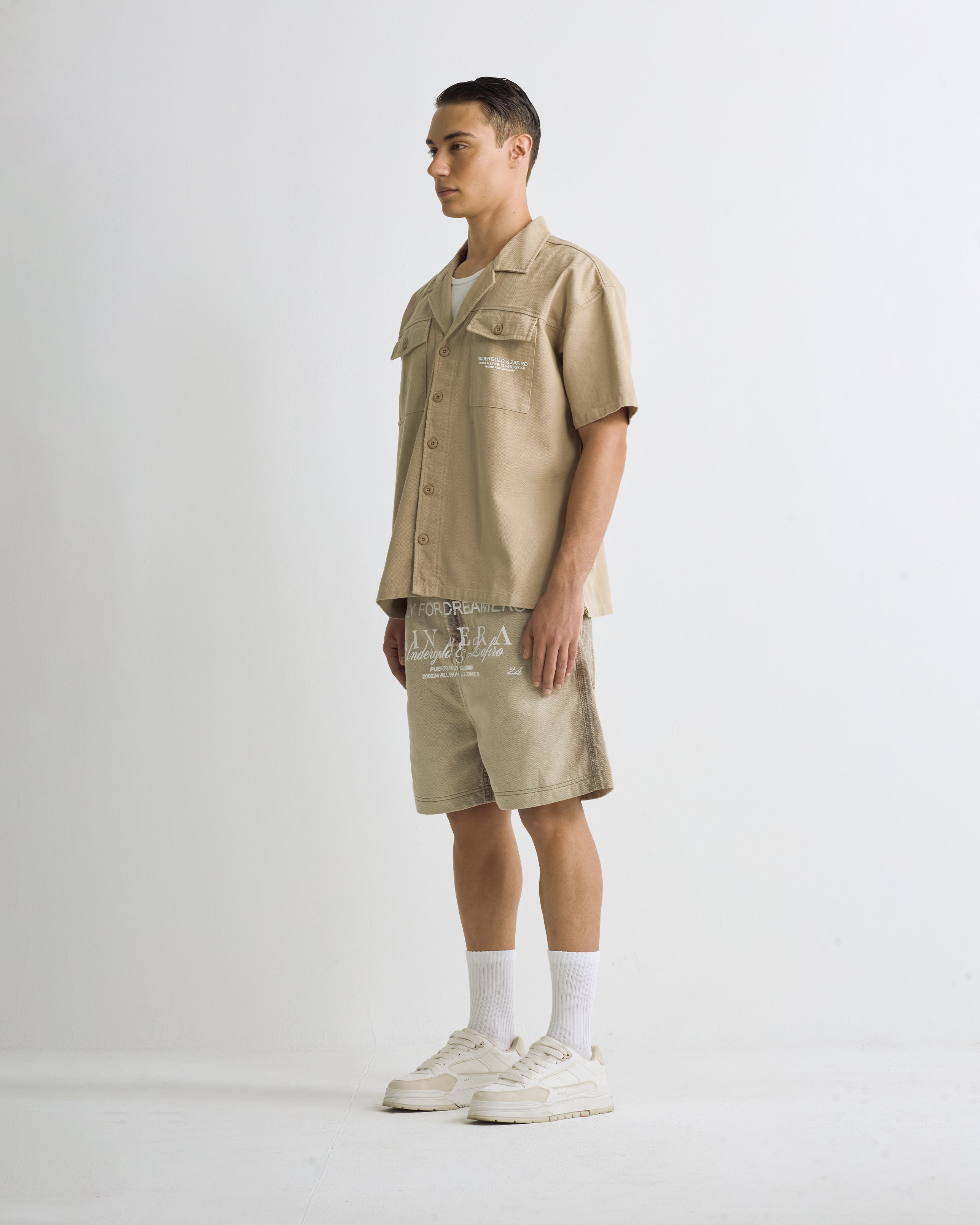 Riviera Basic Bermuda Shorts Cream