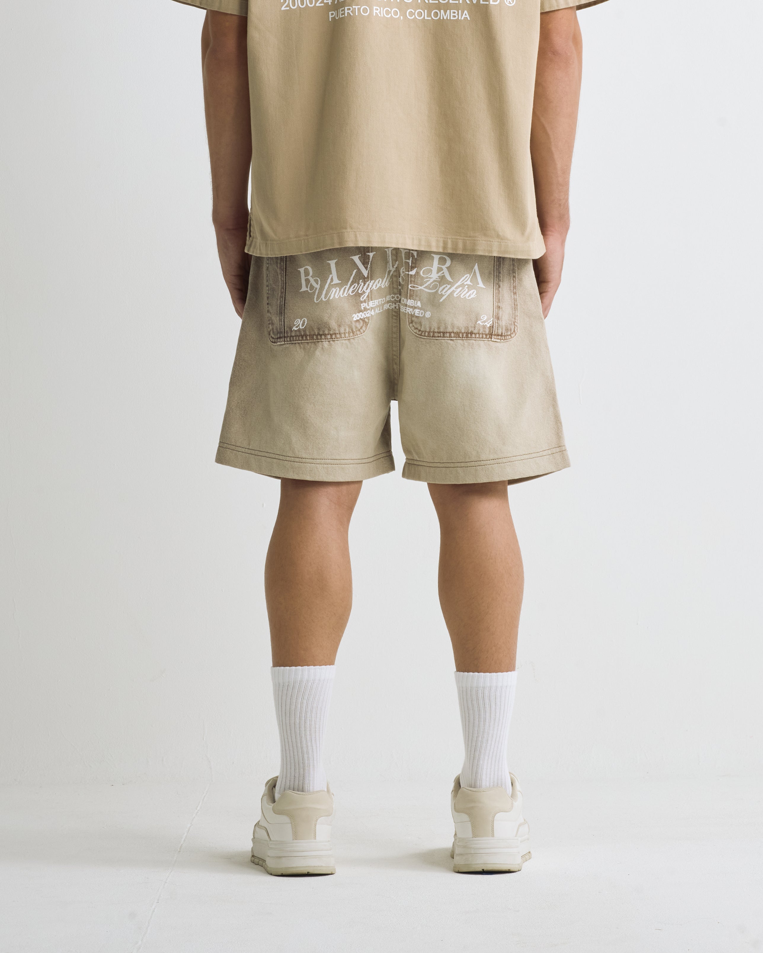 Riviera Basic Bermuda Shorts Cream