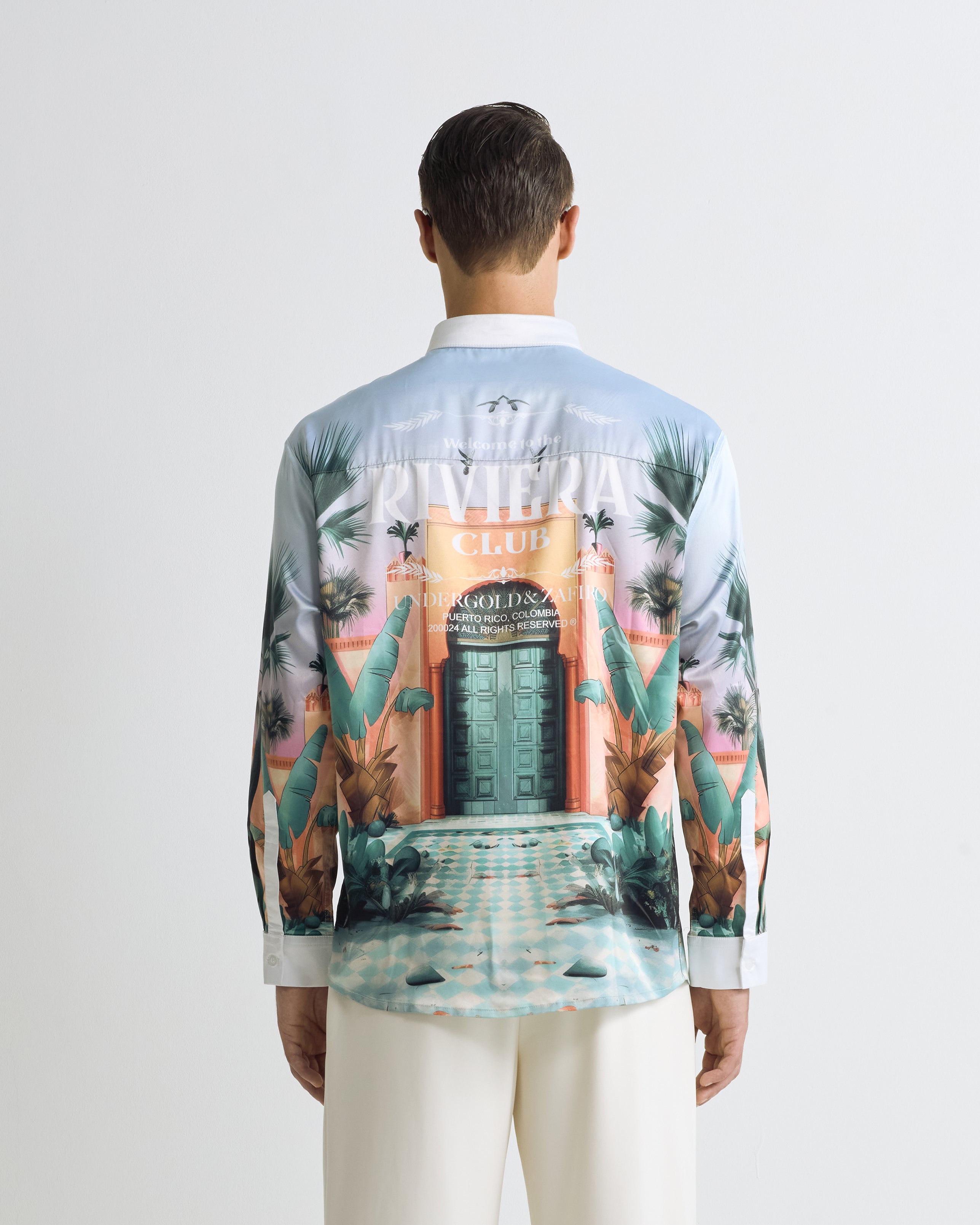 Riviera Club Long Sleeve Shirt Riviera Pattern