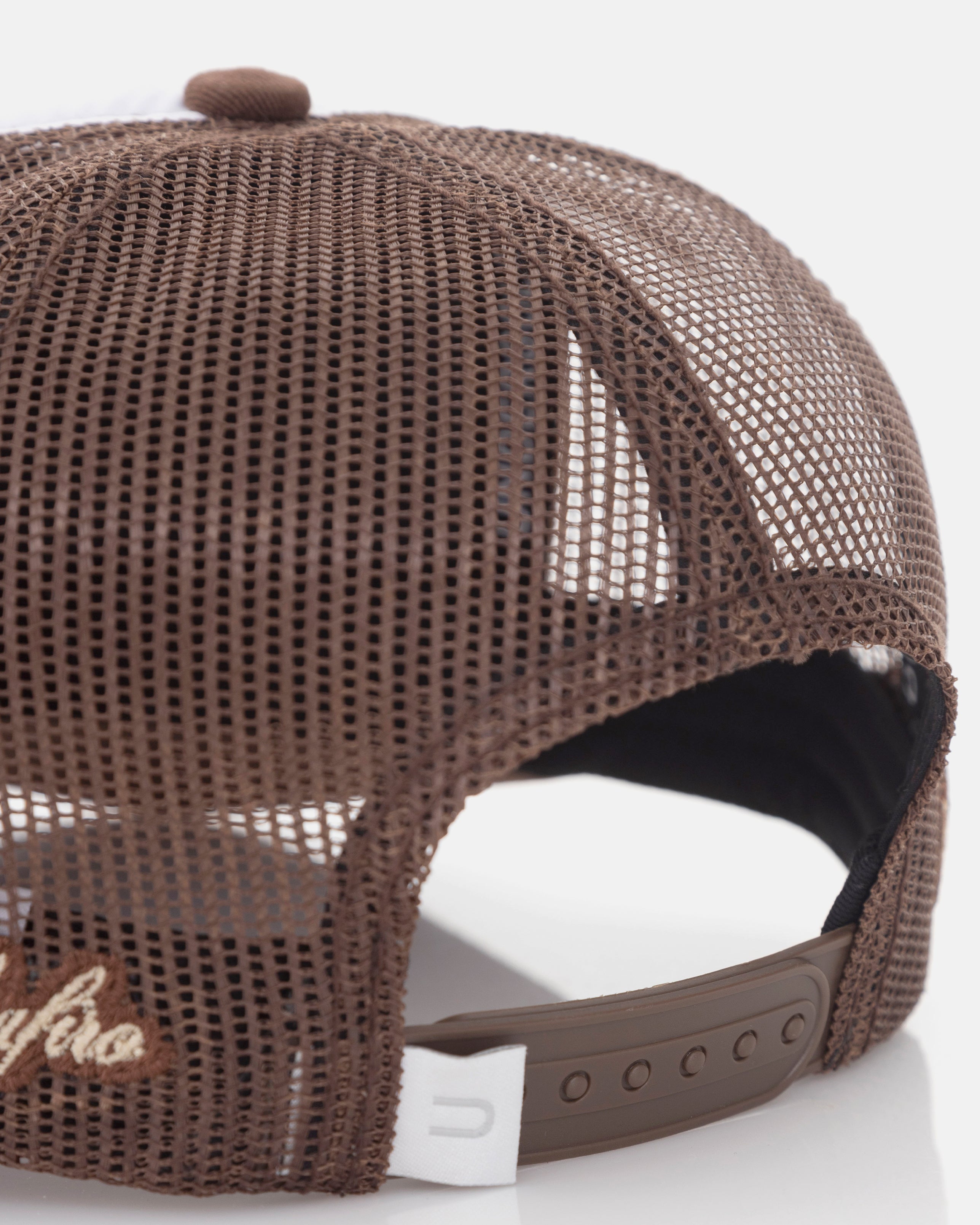 Riviera Club Trucker Cap Brown/White