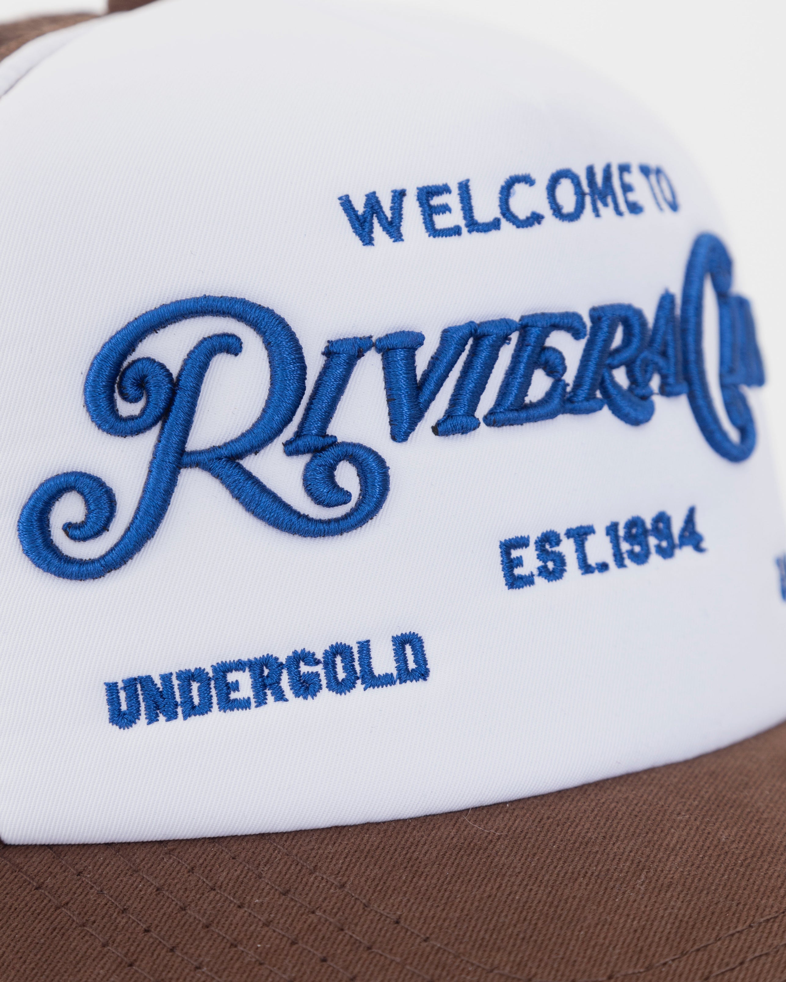 Riviera Club Trucker Cap Brown/White