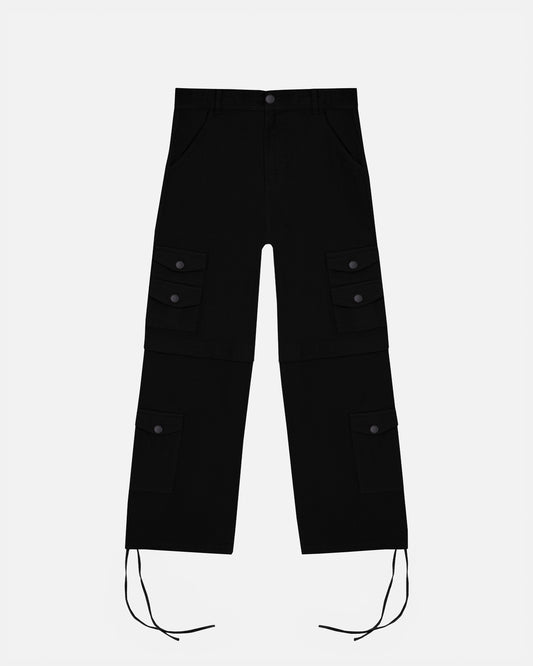 Riviera Wide Cargo Pants Black