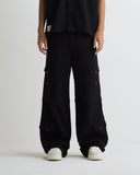 Riviera Wide Cargo Pants Black