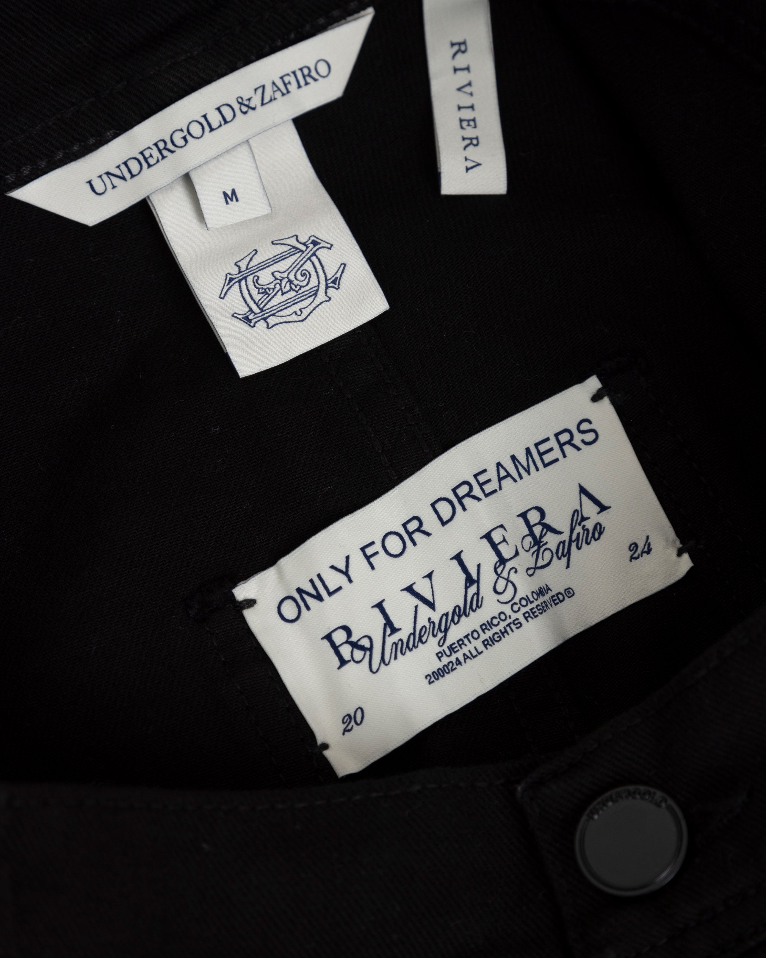 Riviera Wide Cargo Pants Black