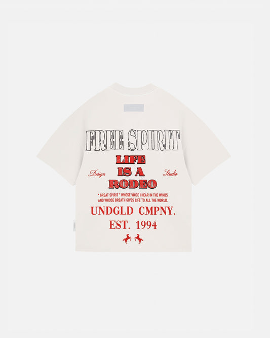 Rodeo Free Spirit Boxy Tshirt White