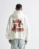 Rodeo "Life is a Rodeo" Zip Up Hoodie White