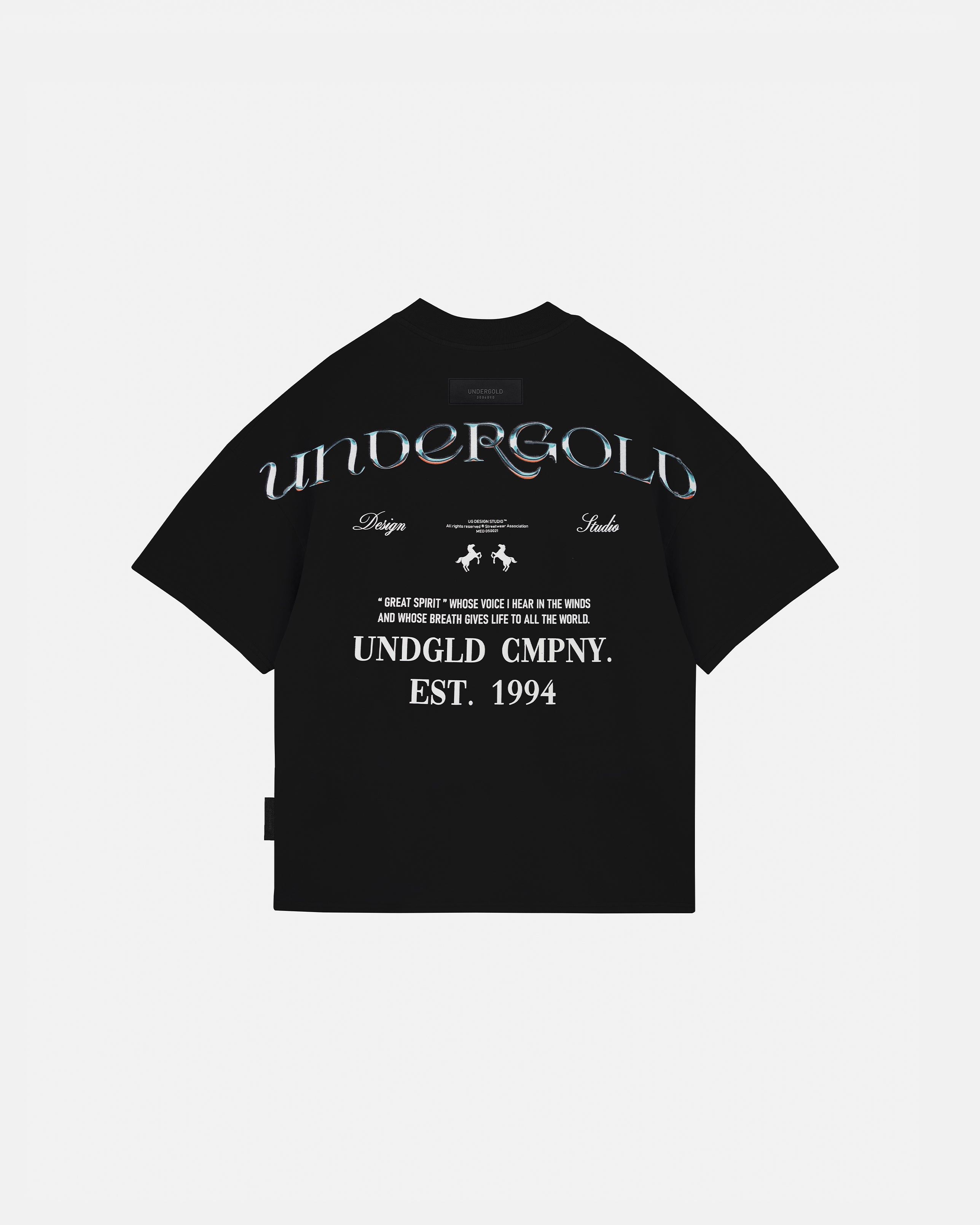 Rodeo Thunder Horses  Boxy Tshirt Black