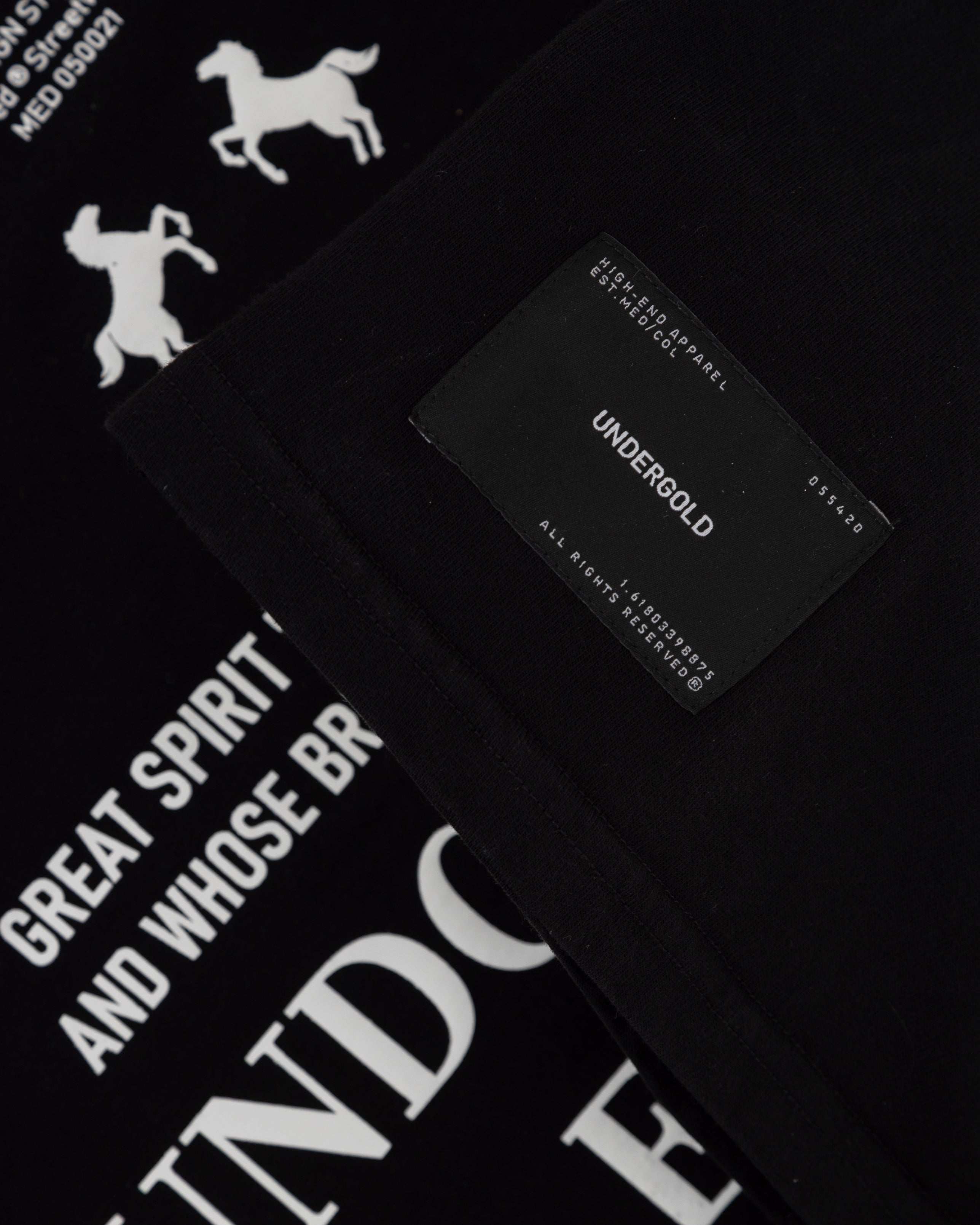Rodeo Thunder Horses  Boxy Tshirt Black
