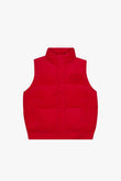 "ROOK" CORDUROY PUFFER VEST HOT RED