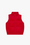 "ROOK" CORDUROY PUFFER VEST HOT RED