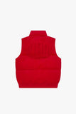"ROOK" CORDUROY PUFFER VEST HOT RED
