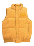 "ROOK" CORDUROY PUFFER VEST KHAKI BROWN