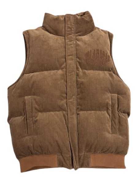 "ROOK" CORDUROY PUFFER VEST PLUM