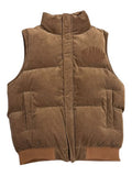 "ROOK" CORDUROY PUFFER VEST PLUM