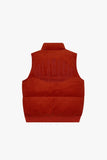 "ROOK" CORDUROY PUFFER VEST TANGERINE