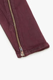 "RUNNER" SKINNY DENIM BURGUNDY