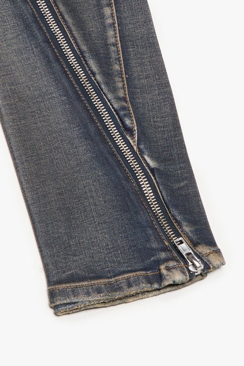 "RUNNER" SKINNY DENIM VINTAGE DIRTY BLUE
