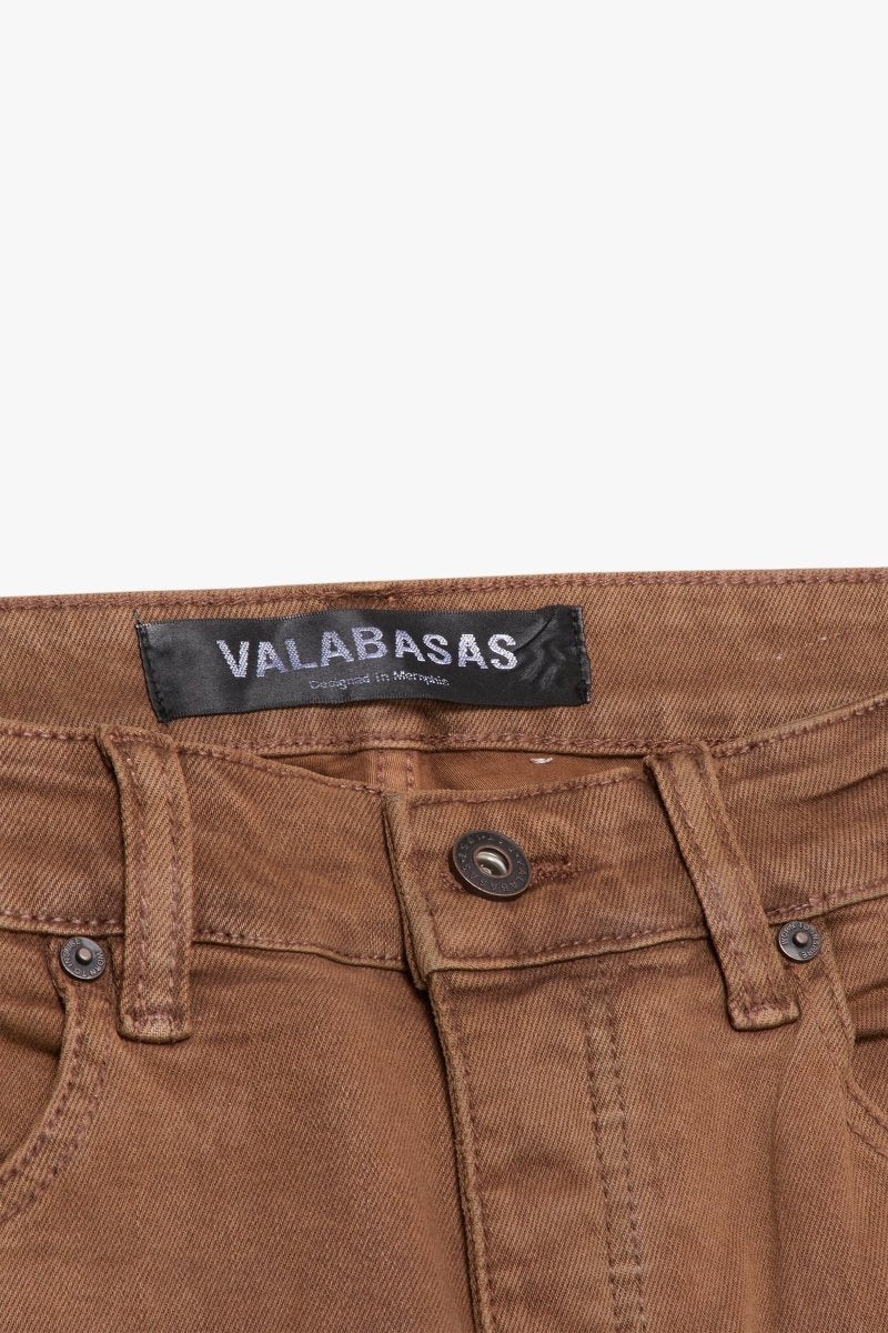 "RUNNER" SKINNY DENIMBROWN