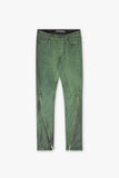 "RUNNER" SKINNY DENIMGREEN