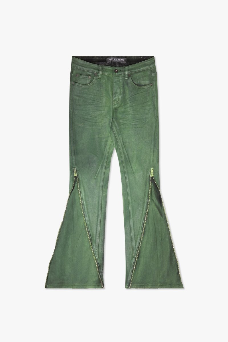"RUNNER" SKINNY DENIMGREEN