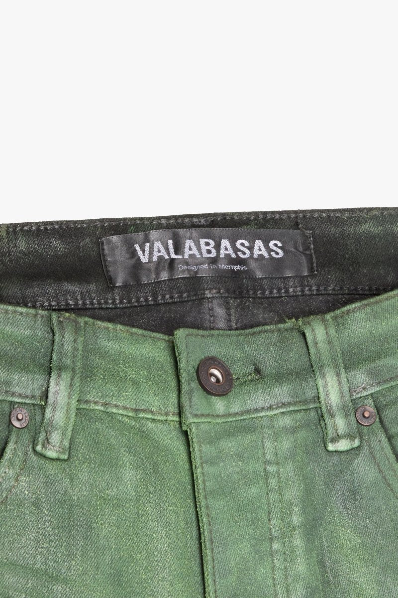 "RUNNER" SKINNY DENIMGREEN