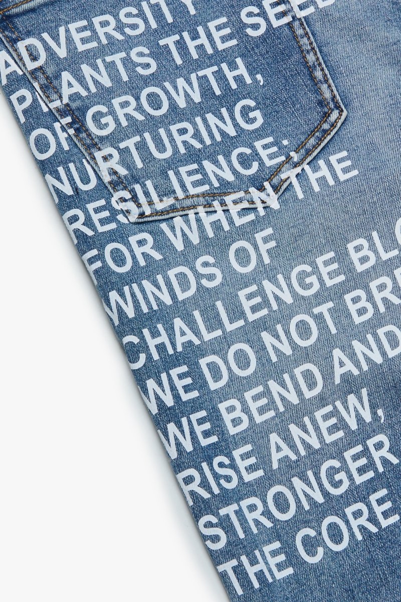 "RYZE"STRAIGHT JEAN LT BLUE