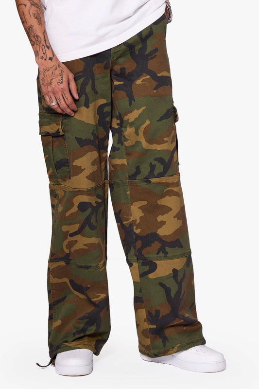 "SAFARI" BAGGY DENIM JEAN FOILAGE GREEN