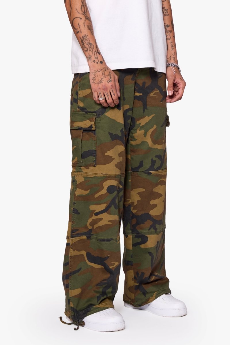 "SAFARI" BAGGY DENIM JEAN FOILAGE GREEN