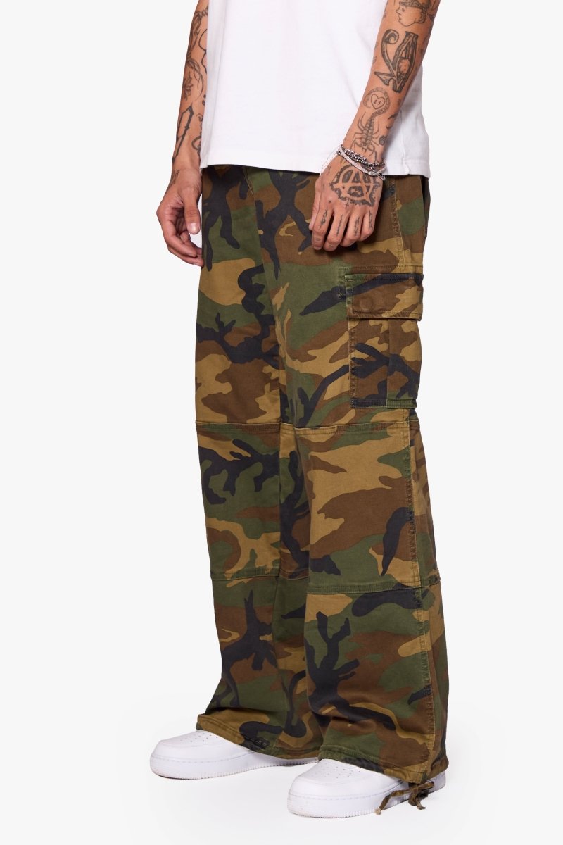 "SAFARI" BAGGY DENIM JEAN FOILAGE GREEN