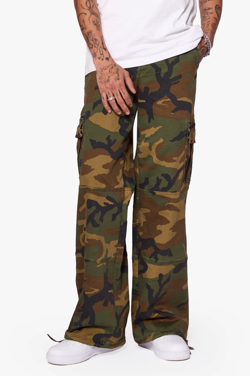 "SAFARI" BAGGY DENIM JEAN FOILAGE GREEN