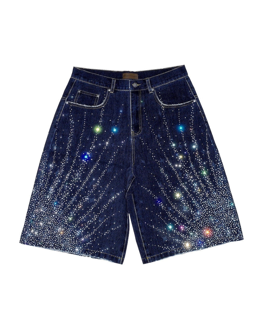 20K Diamond Starlight Denim Shorts IN Blue