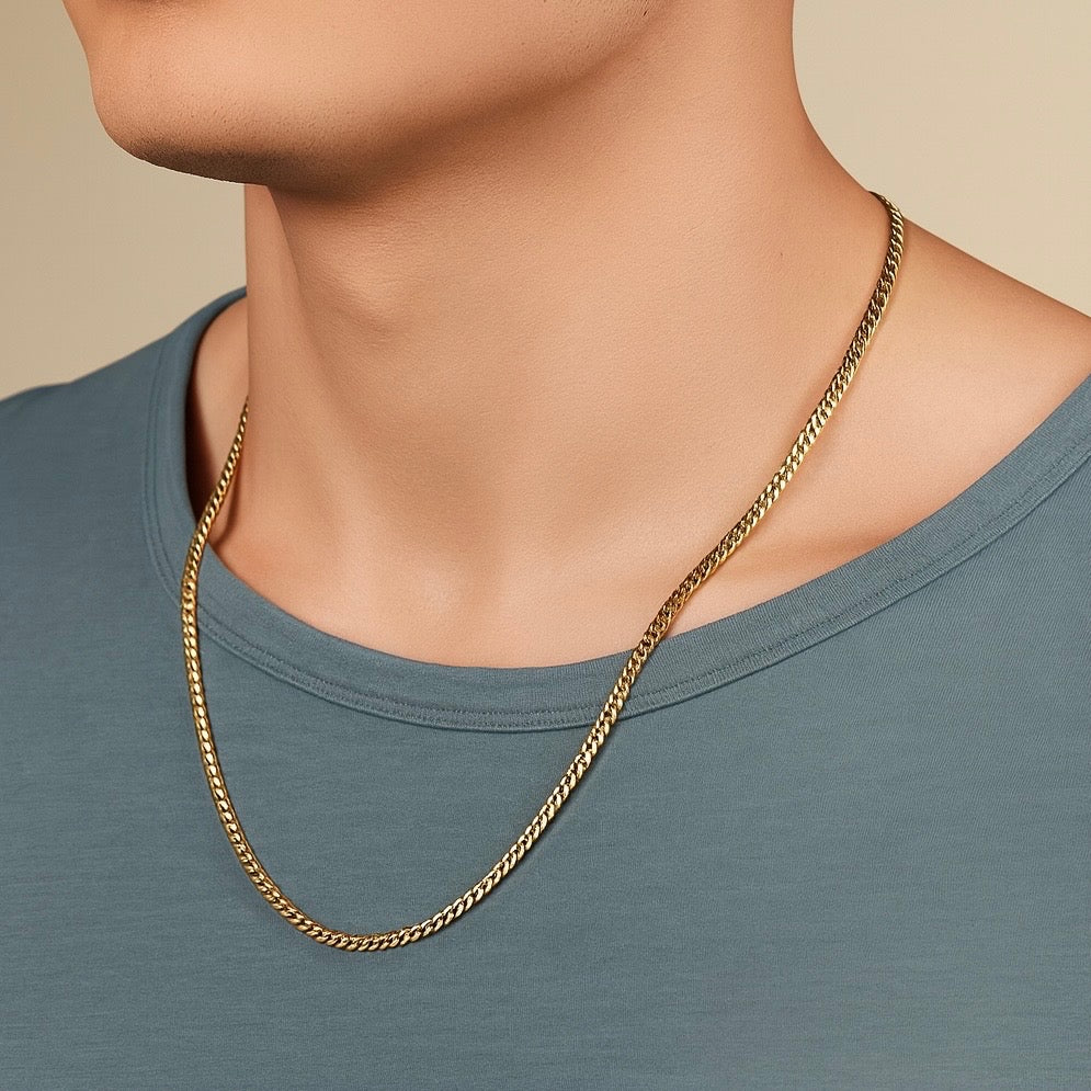 Italian Silver Cuban Link Chain