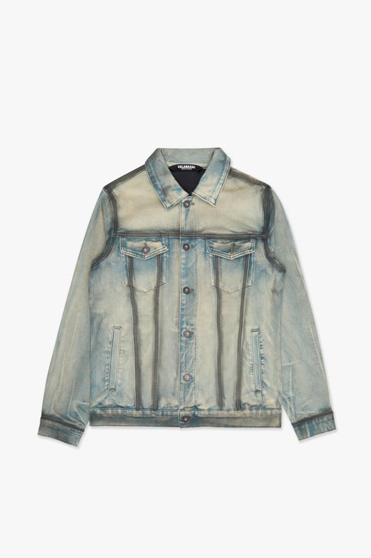 Skit Denim Jacket Light Blue Black