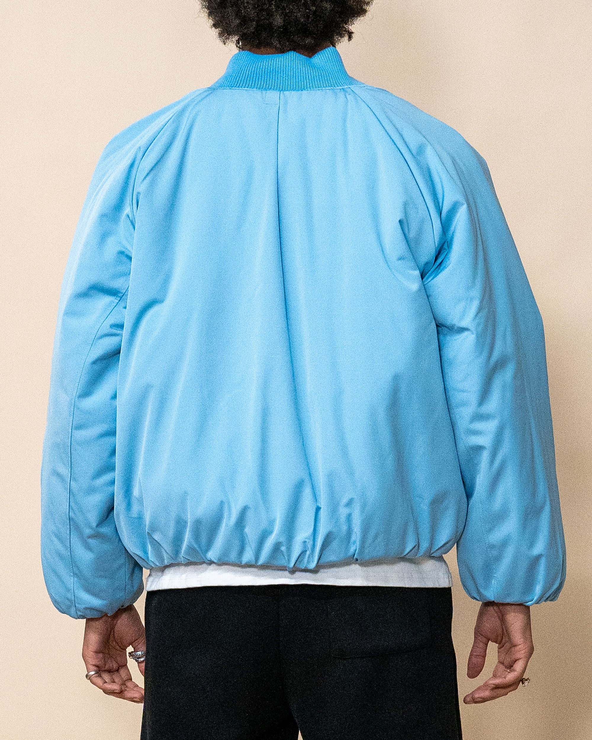 EPTM Capital Cropped Bomber - Sky Blue