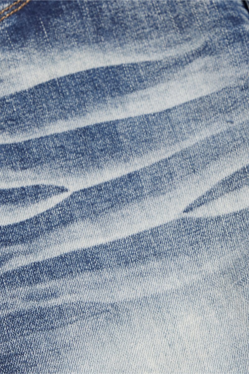 "SKYLINE" STACKED FLARE JEAN LT BLUE WASH